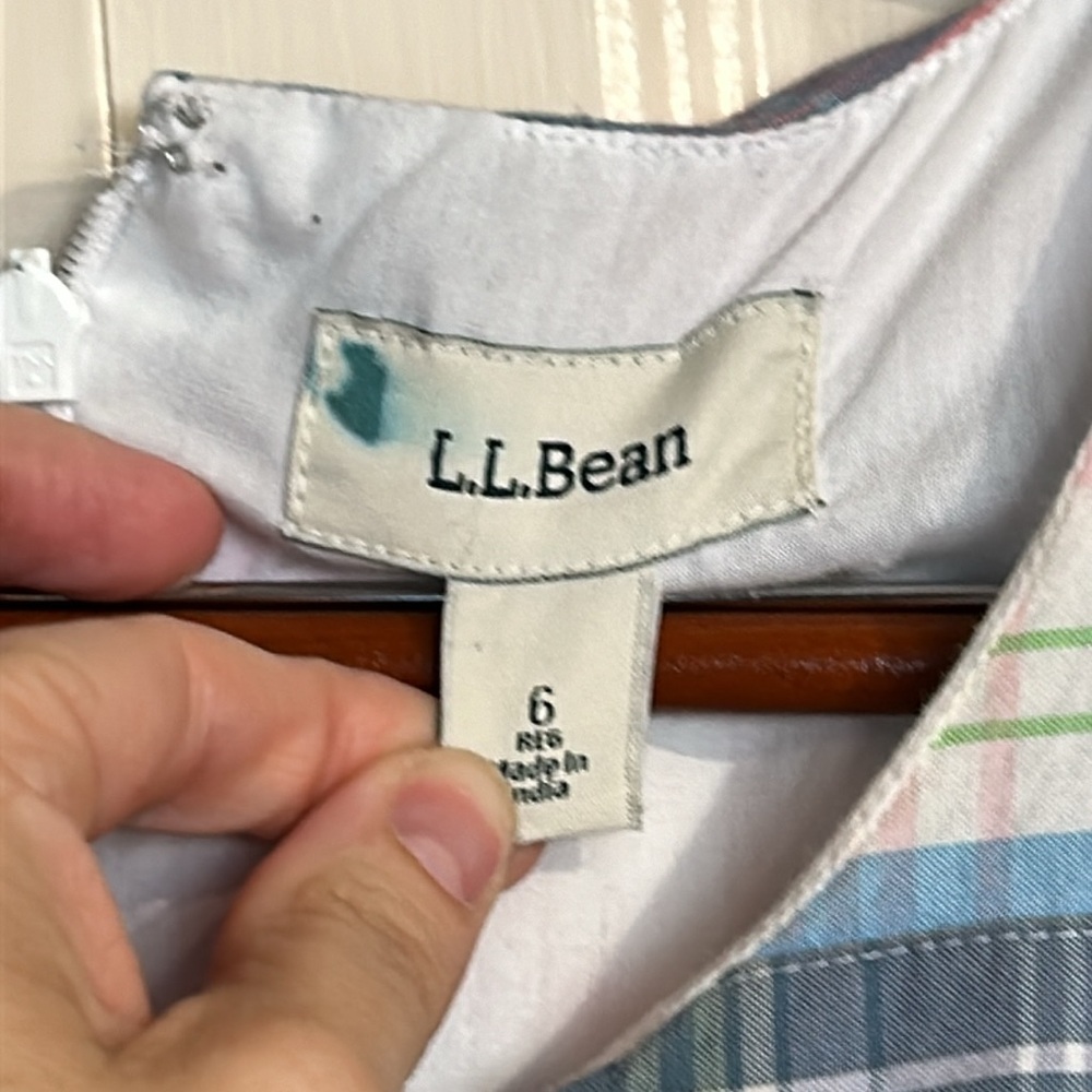 L. L. Bean Pink Pastels Patchwork Tank Dress - Picture 4 of 5